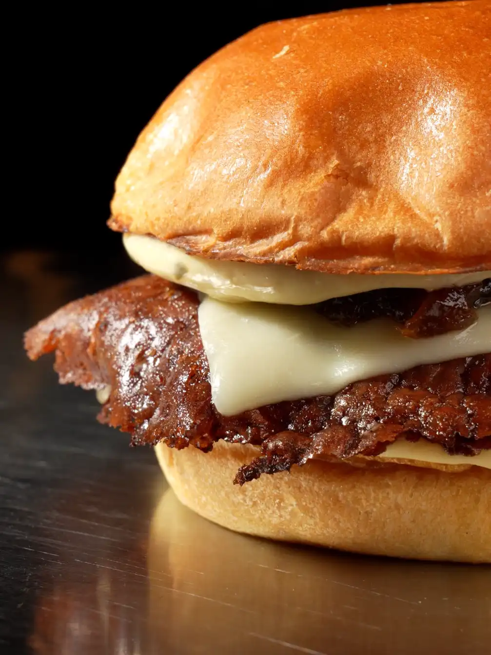 Junk smash burger, ready for collection