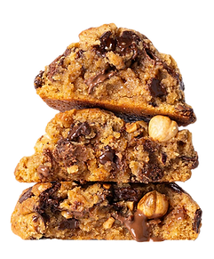 Double chocolate & roasted hazelnut cookie